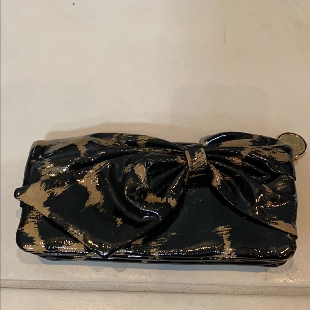 NWOT Felix Rey Bow Clutch/Wallet